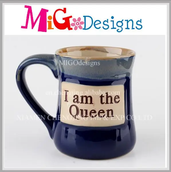 Ceramic copper mug with logo greek coffee cup angel mug