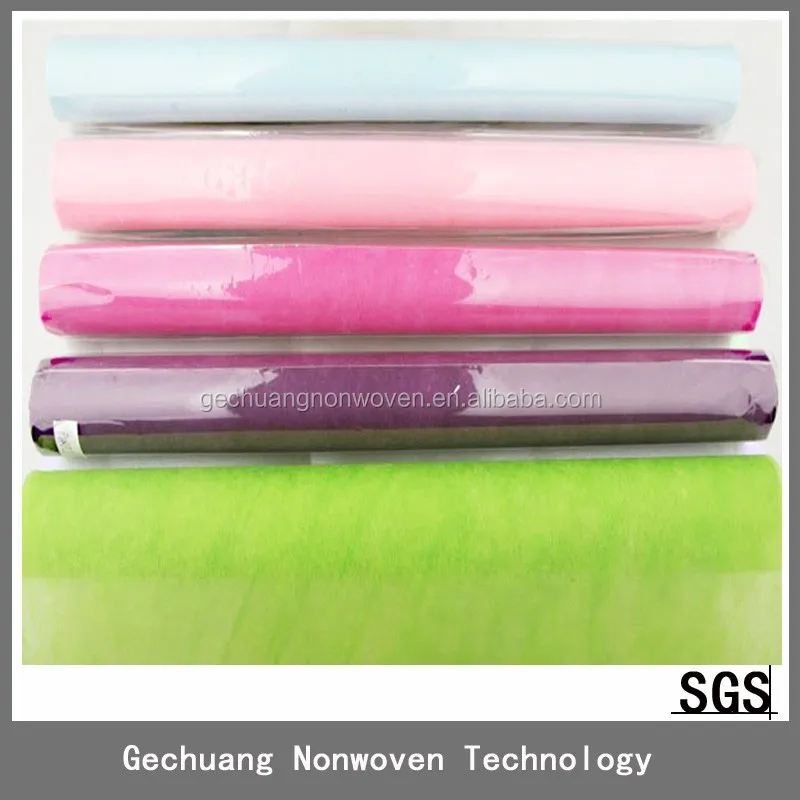 PET non-woven flower wrapping paper roll/floral wraps and floral bouquet.
