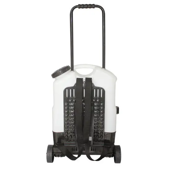 ILOT Never Pump Battery Operated Backpack Sprayer on Wheels in Lawn and Garden