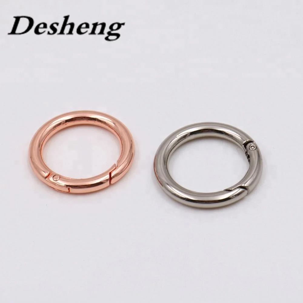 Zinc Alloy Colourful Round Ring For Bag Case Hardware Key Spring Accessories Round Wire Zinc Alloy Replace Bag Spring