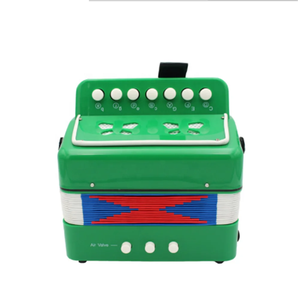 7-ключ пластиковые аккордеон, Обучающие игрушки и детскими музыкальными инструментами до 14 лет, оптовая продажа