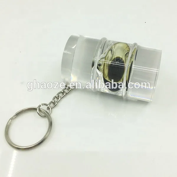 Customized Acrylic Resin Gift Oil Drop Barrel Keychain Souvenirs Gift