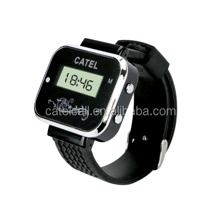 Wireless Waiter Call Button System Wrist Watch Pager long distance transmitter wireless wireless waiter watch system