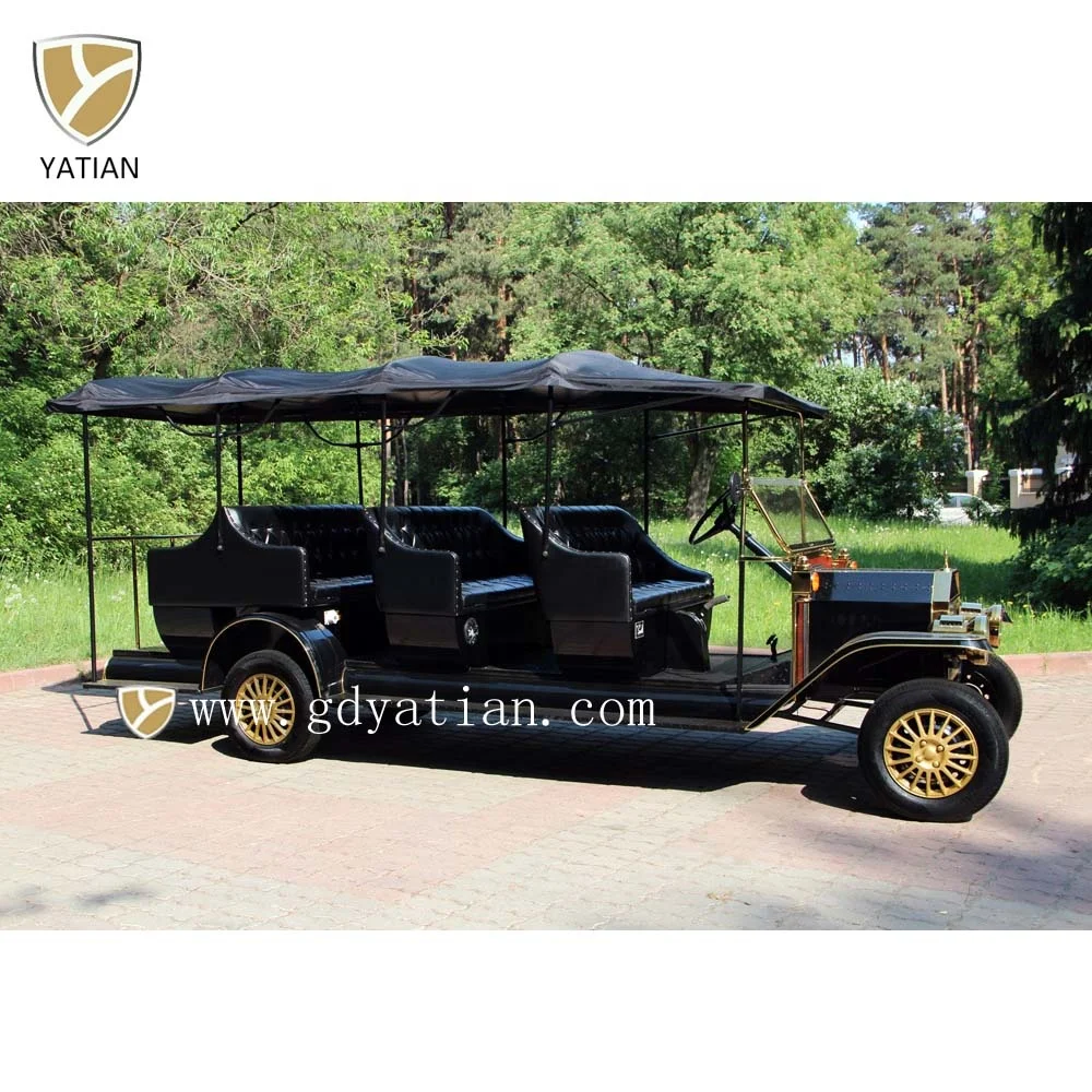 CE Approved Electric Classic Style Airport Golf Cart Vintage Vehicle