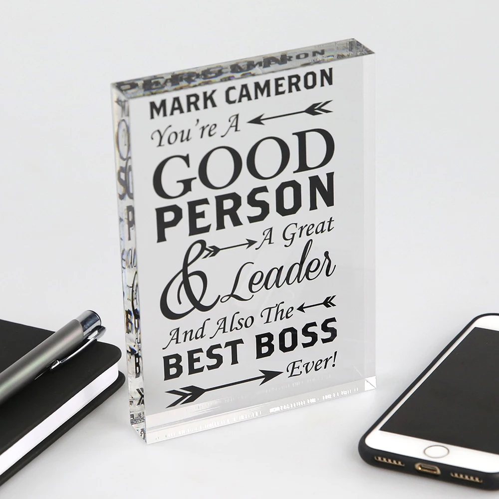 Черная печать акриловая табличка в современном стиле гравировка пустые акриловые блоки