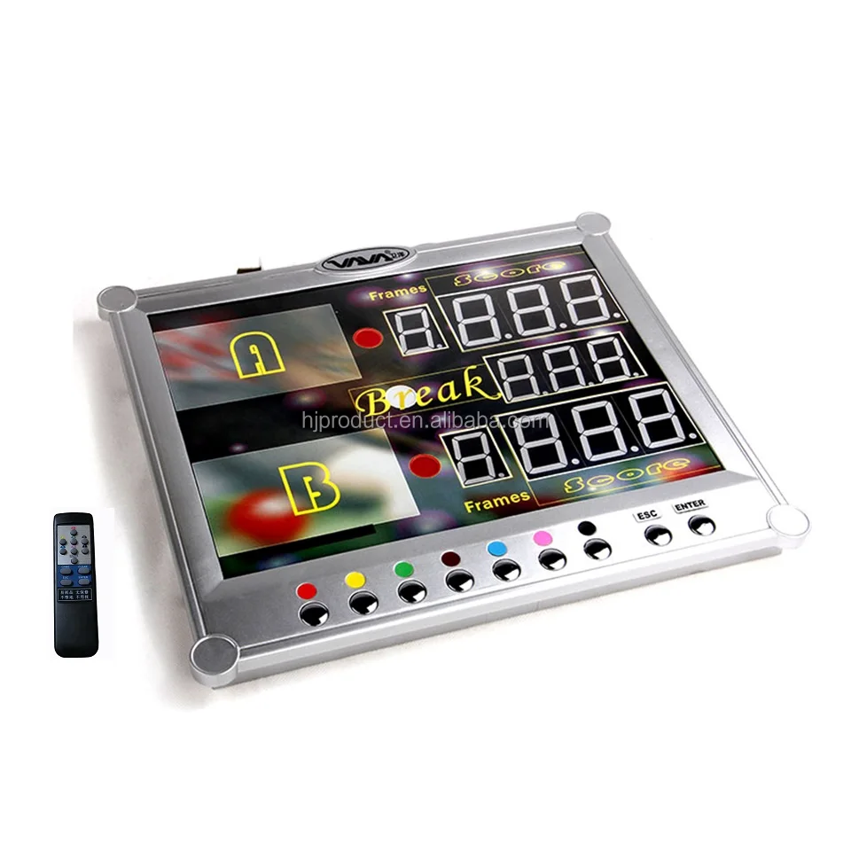 
Best seller electronic snooker scorer, digital billiard table scoreboard with wireless control 