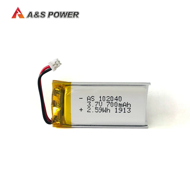 UL1642 CE certifications rechargeable 102040 3.7v 700mah lipo battery for remote device