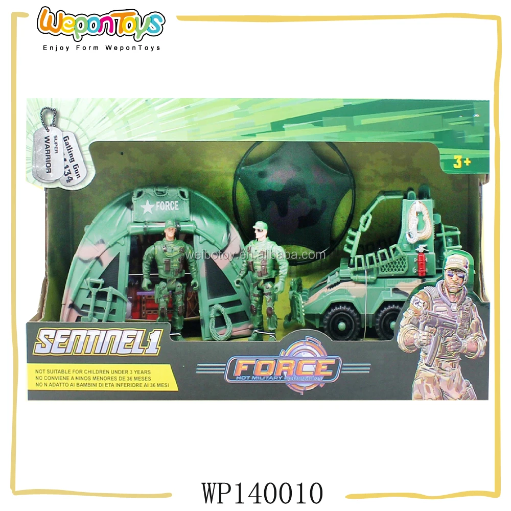 rescue military toy with car and dinosaur plastic military toy play set with music