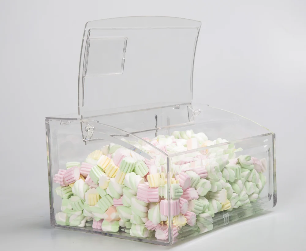 Bulk Seeds Dividers Grain Nuts Bulk Dry Food Dispensers with Scoop