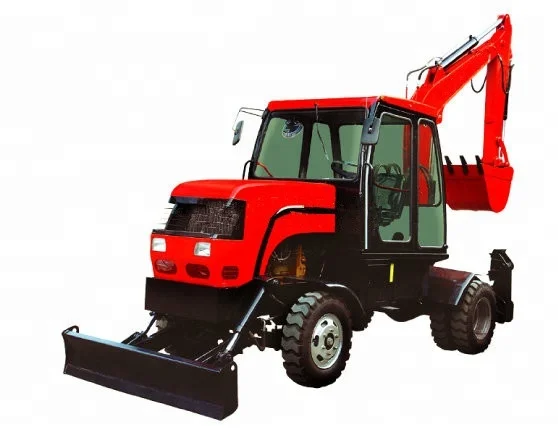 NIVO mini 4 ton wheel excavating equipment or tractor or front loader,blade or rear excavator or parts