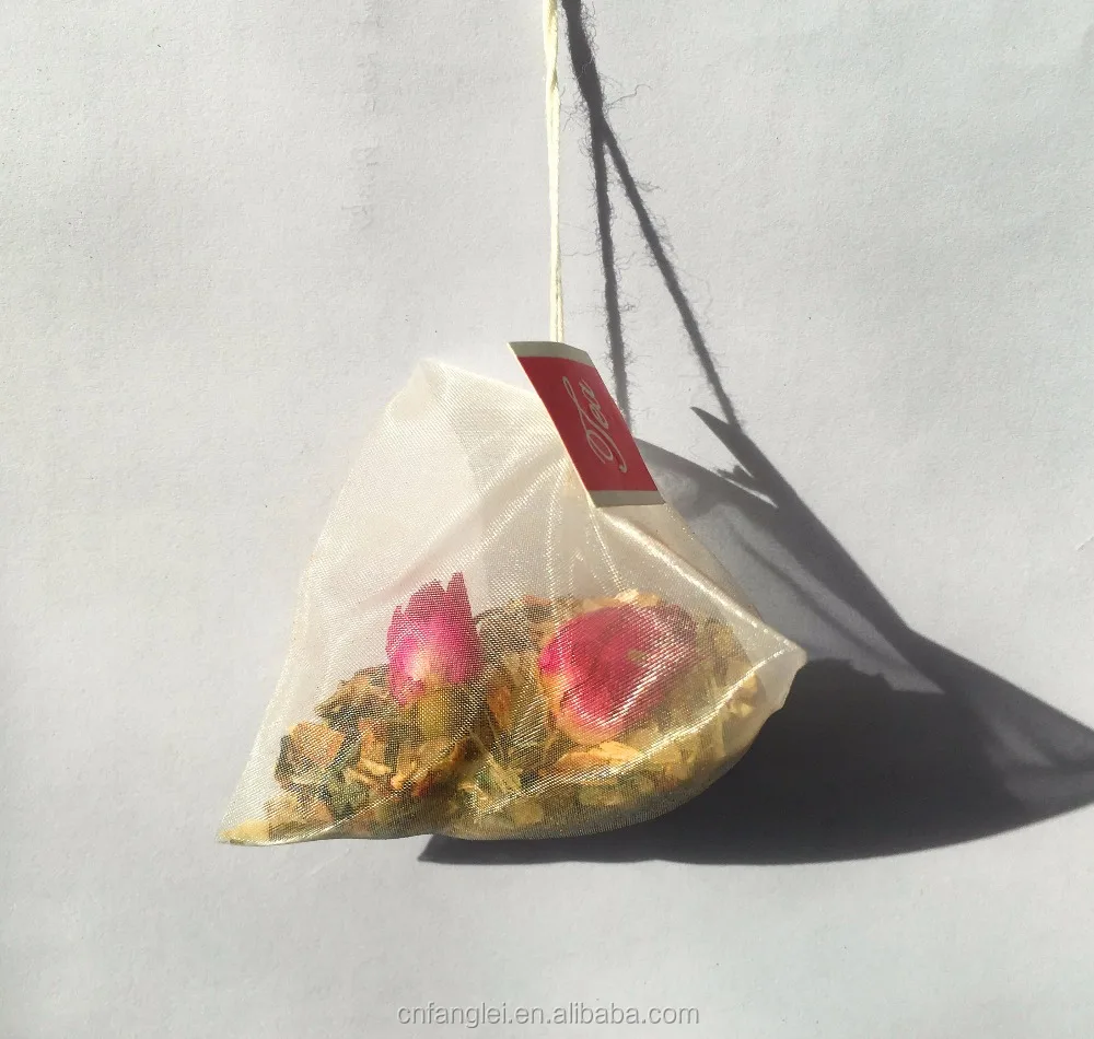factory price healthy slimming pyramid shape natural rose herbal tea bag OEM/ODM
