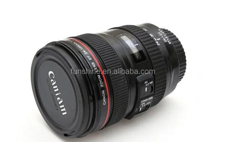 Plastic ABS Camera Lens Coffee Drinking Cups