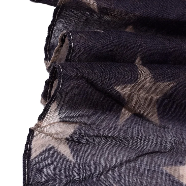 Cenrui Vintage American Flag Scarf,Unisex Fashion Premium Patriotic,Red,Khaki and Blue American Flag Infinity Shawl Scarf