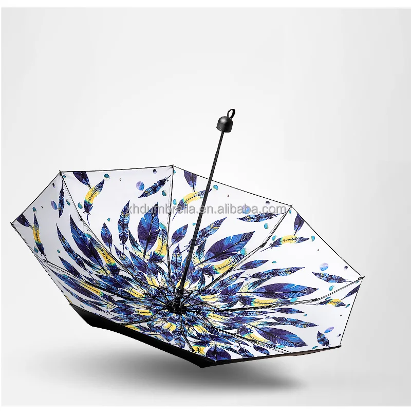 small pocket 5 folding umbrella with fabric case for travel