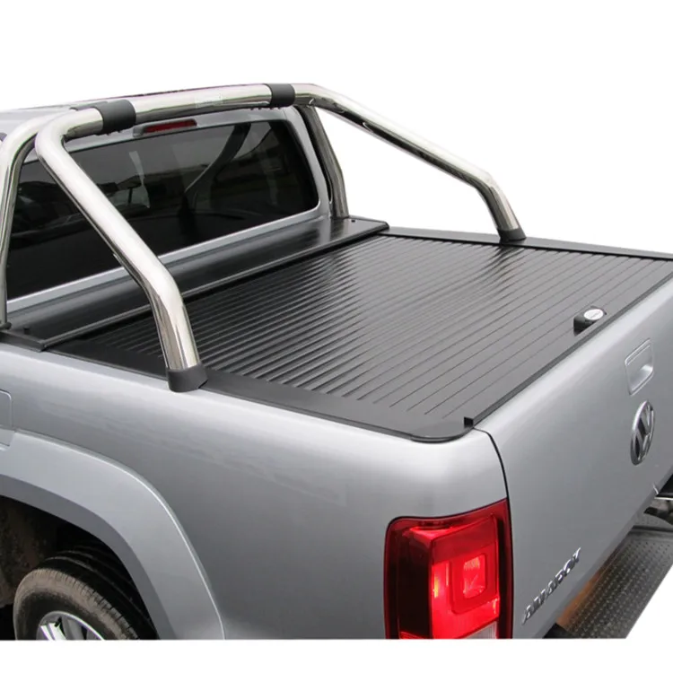 
4x4 tonneau cover pickup bed cover 4x4 aluminum roller lid for Navara NP300 double cab type 