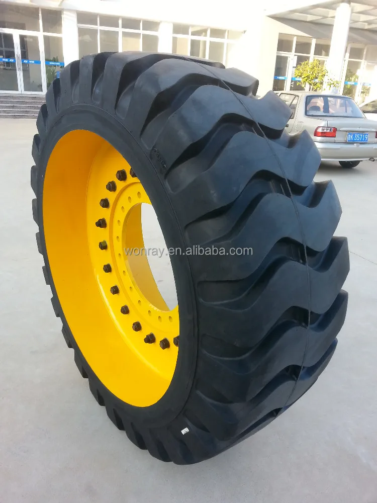 good price low profile solid wheel loader tires snow 23.5-25 23.5r25 for mini loader