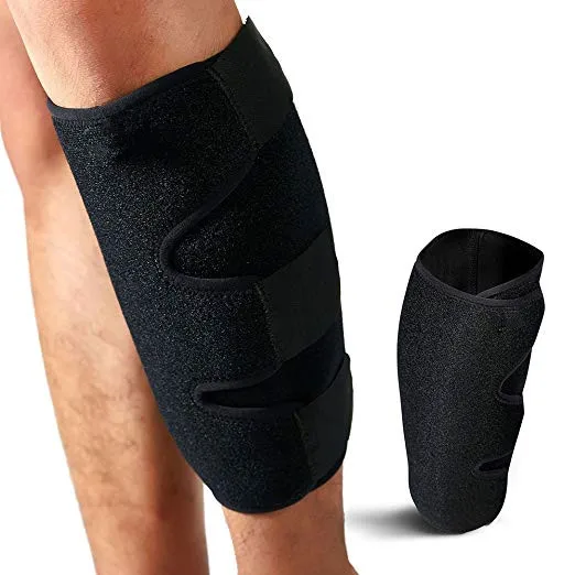Calf Brace for Torn Calf Muscle Shin Splint Brace Lower Leg Neoprene Runners Injury Wrap for Strain Tear Splints for Men and