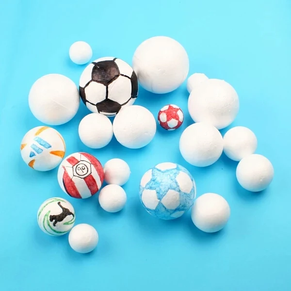 Factory Supply 70mm Wedding Ball Spheres Decoration Crafts Polystyrene Styrofoam Foam Ball