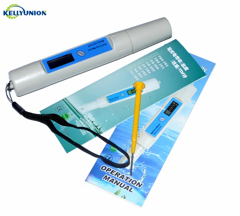 Hot Portable Pen Type Salt Meter Water Quality Salt Tester Digital Salinometer Waterproof