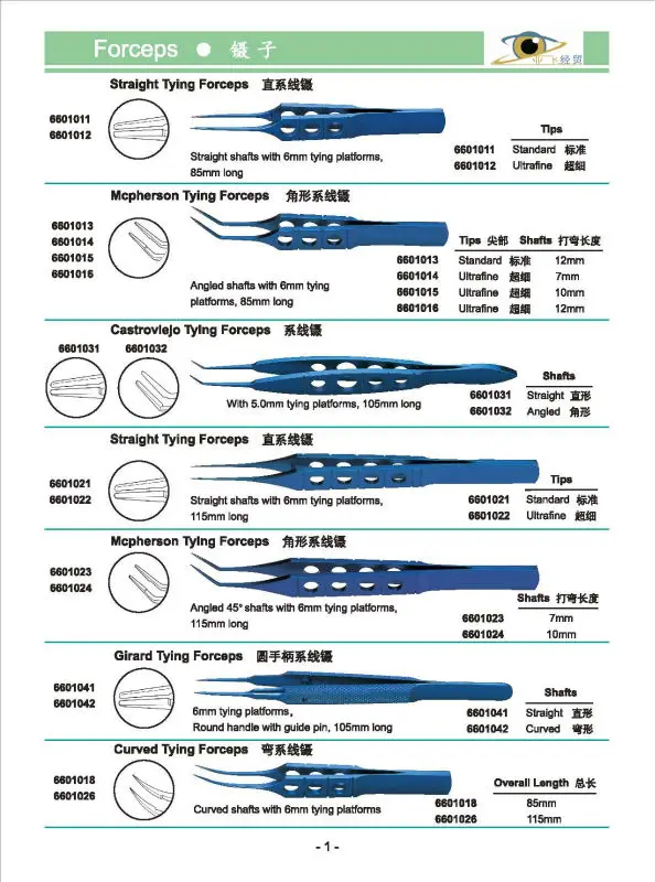 lens forceps Ophthalmic surgical Instruments ,ophthalmic operating instrument