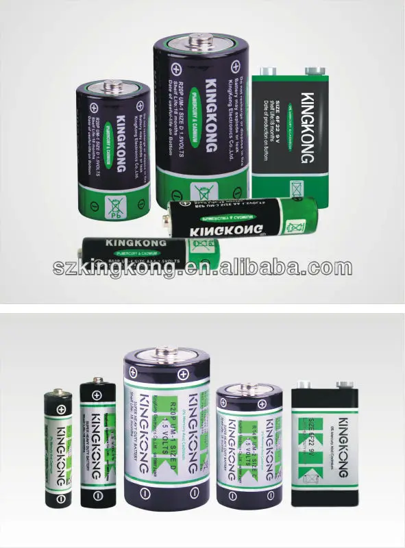Kingkong Brand R6P 4S (AA UM-3)  1.5V volt Extra Heavy Duty carbon zinc battery