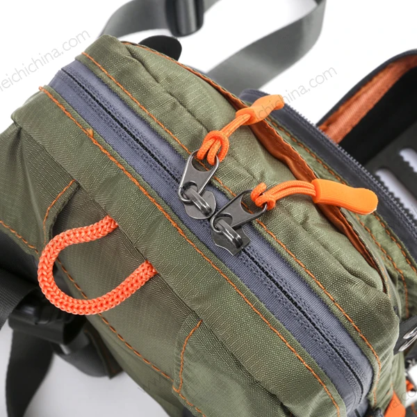 New Type Fishing Chest Pack Safe Guide with Molded Fly Bench