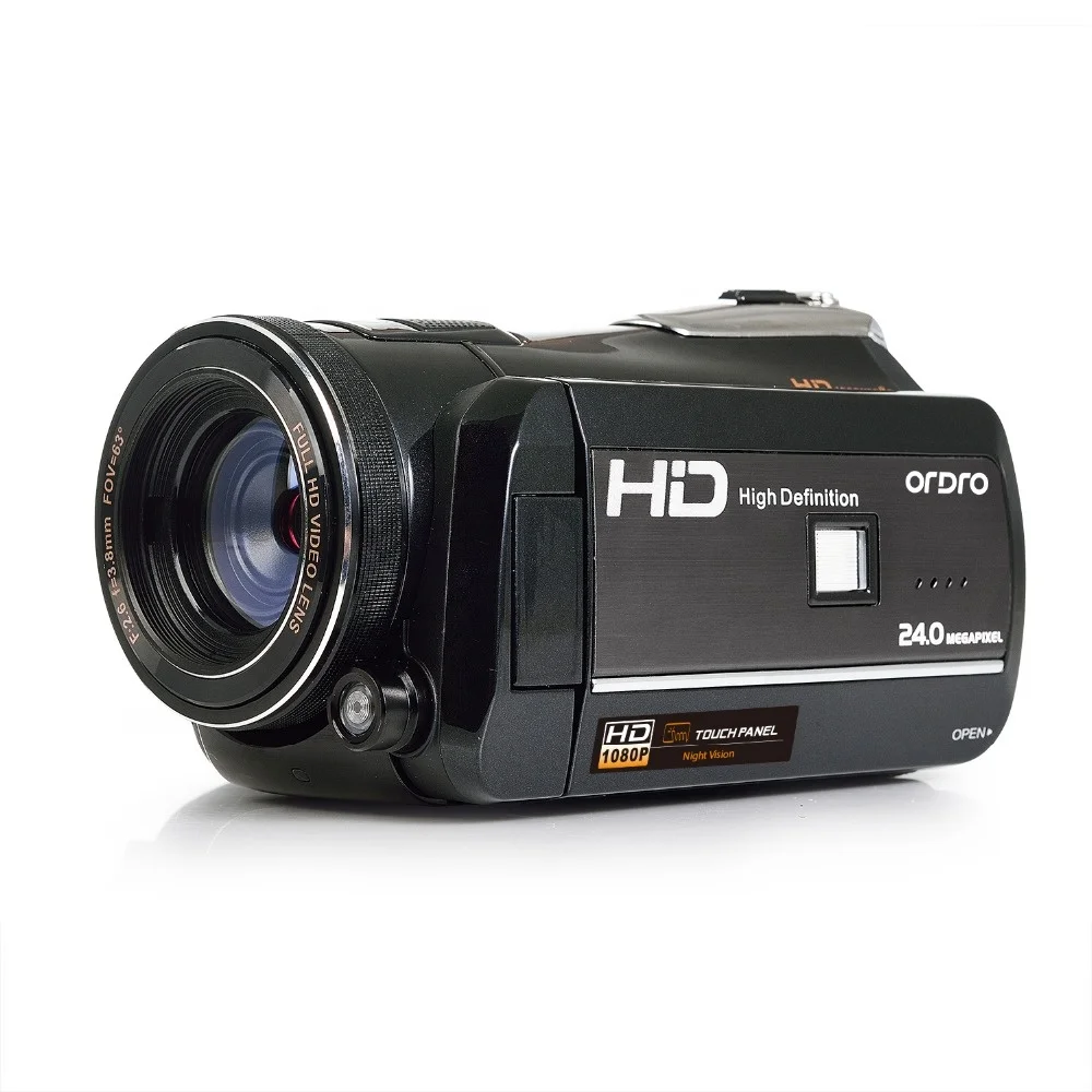 IR night vision with IR light DV HD digital video camera recorder 1080P ORDRO professional camcorder
