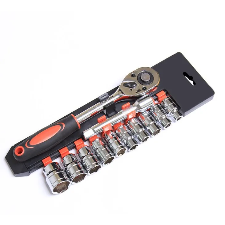 High Quality 1/2-Inch Drive Quick Release Ratchet and Cr-V Metric Sockets Set