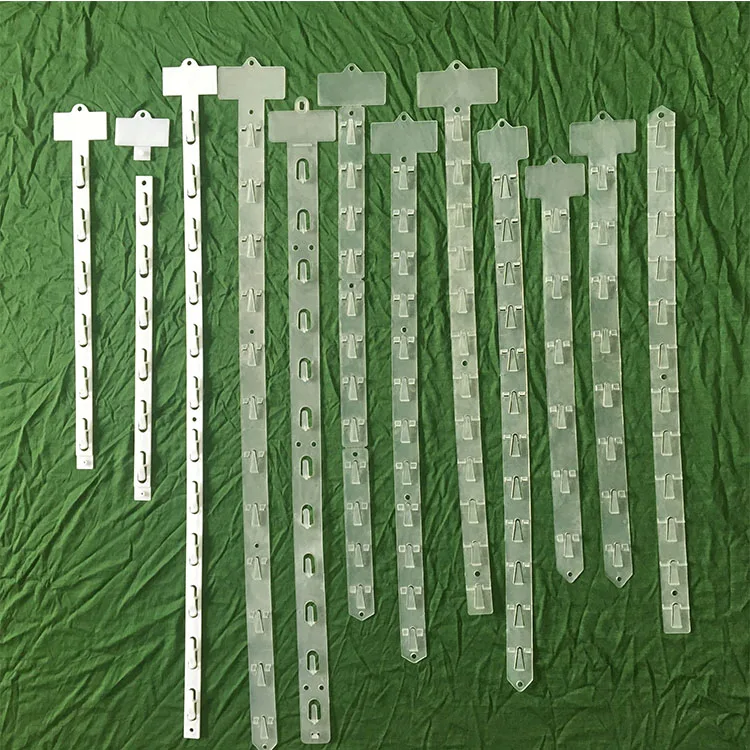 Most popular Supermarket display 12 hook hanging clips strip rack