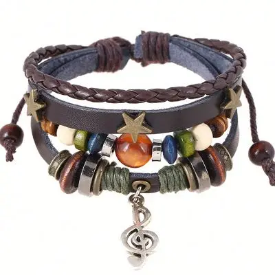 New fashion European and American women leather bracelet
