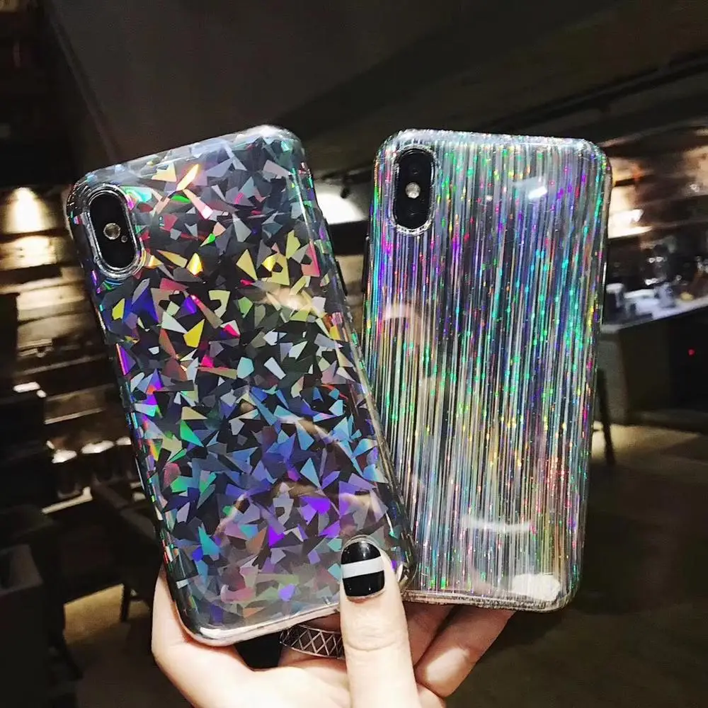 Градиентный лазер imd чехол для телефона iphoneX/8/8plus