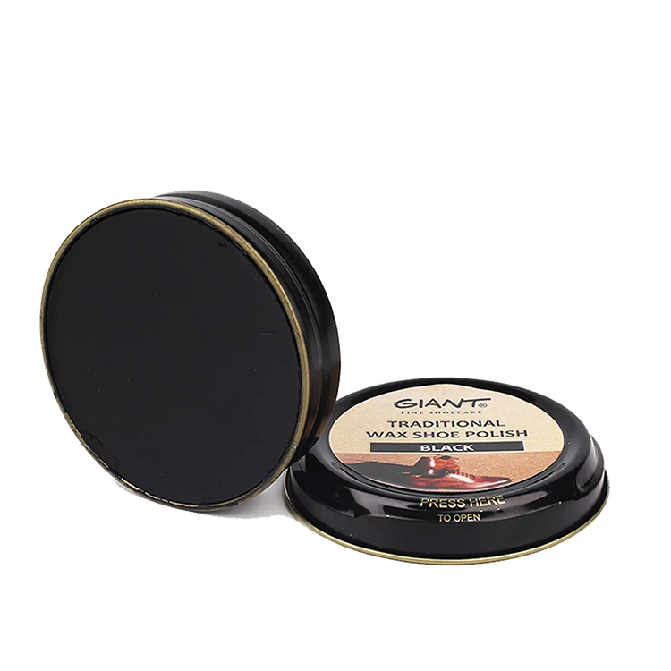 Giant traditional 50ml tin wax black shoe polish