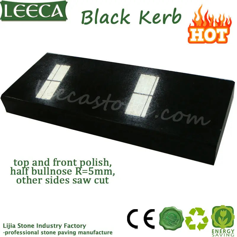 польский черный базальт бордюрного камня