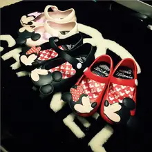 Mini Melissa brand kids Sandals New Plain rain boots For girl Summer Jelly Little Children Toddler