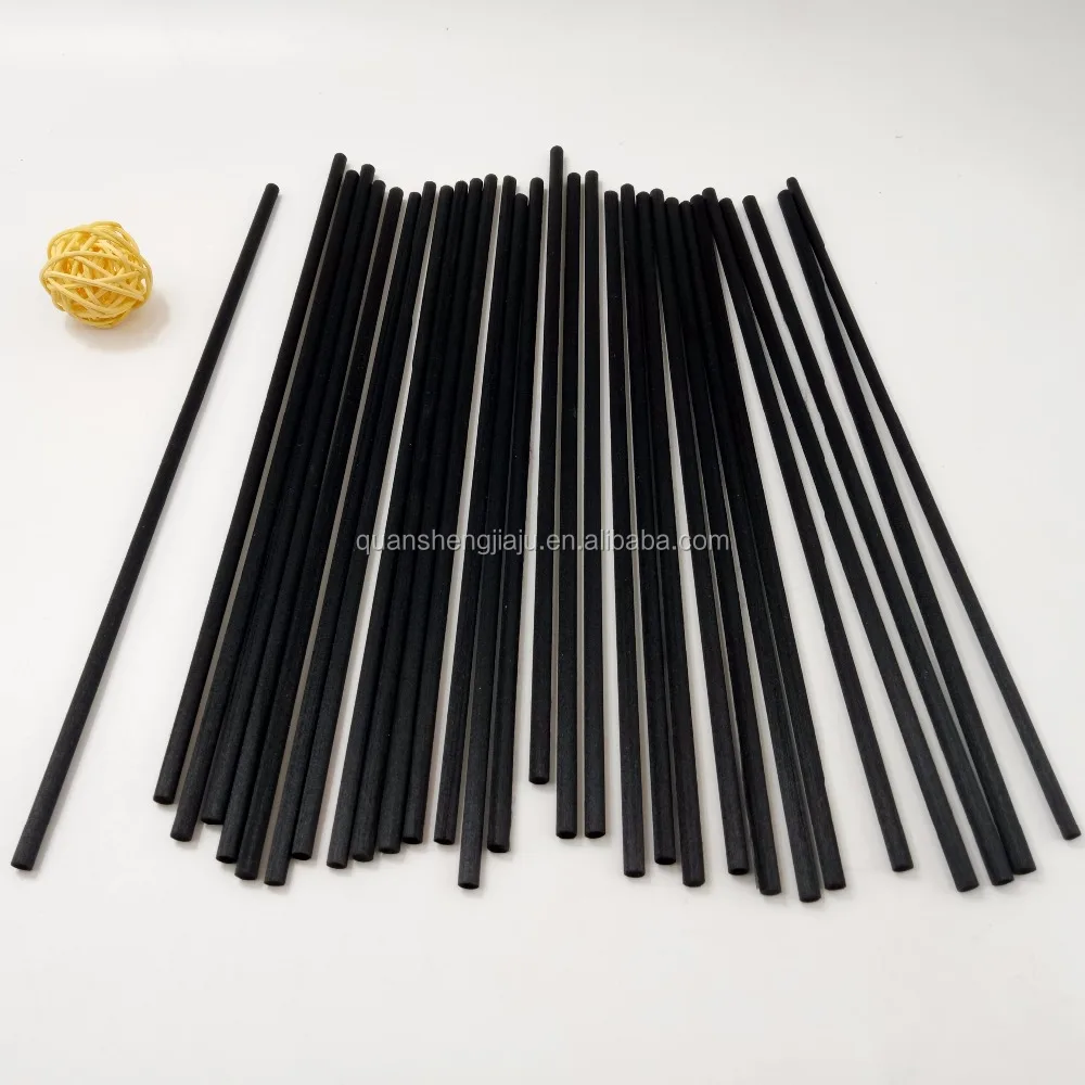 2022 Fashion 9cmx3mm Fiber Sticks Diffuser Aromatherapy Volatile Rod Fragrance Oil Diffuser Black Aroma Fiber Sticks