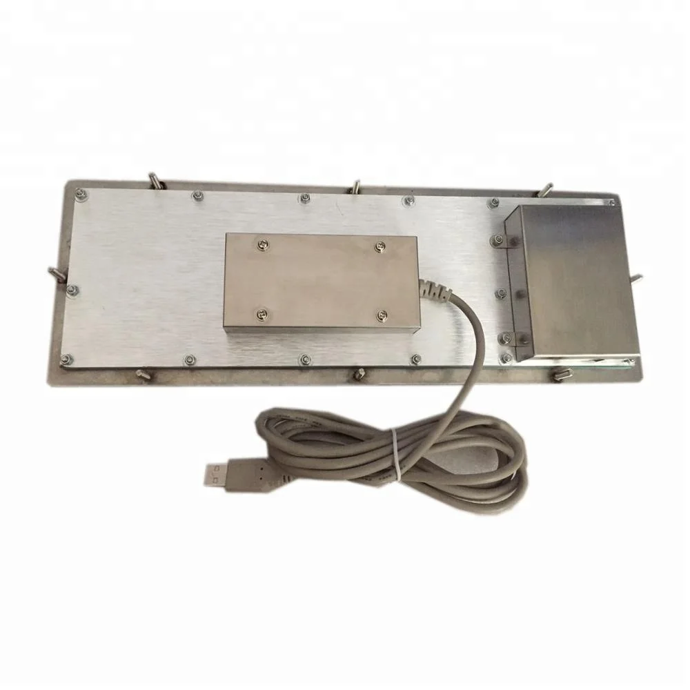 stainless steel keyboard with 89 keys and optical trackball