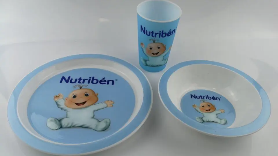 
OEM/ODM melamine like plastic plate baby plate with in mold label decoration 