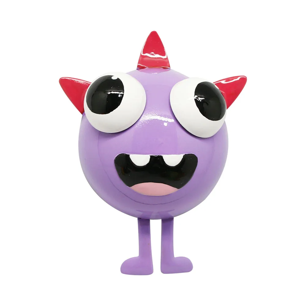 Custom vivid metal cartoon 4 colors monster fridge magnet