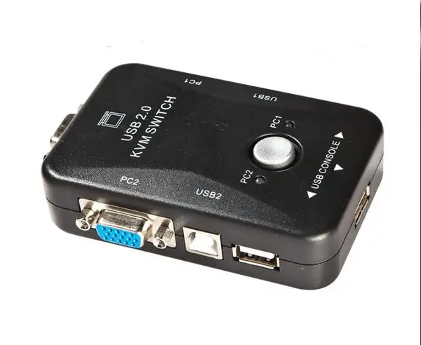 MT-VIKI MT-201UK-CH New USB KVM Switch Switcher 2 Port VGA SVGA Switch Box USB 2.0 Mouse Keyboard 1920*1440