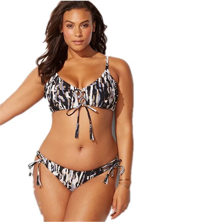 Cikini 2019 Plus Size Sexy Print Bikini Swimwear  two piece swimsuit