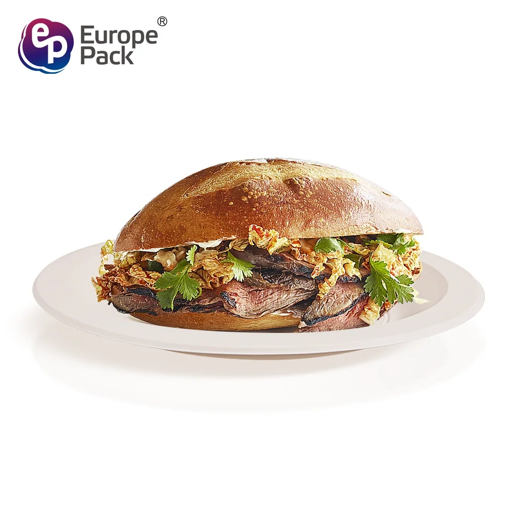 Wholesale high quality biodegradable corn starch 9 inch plastic plate for food