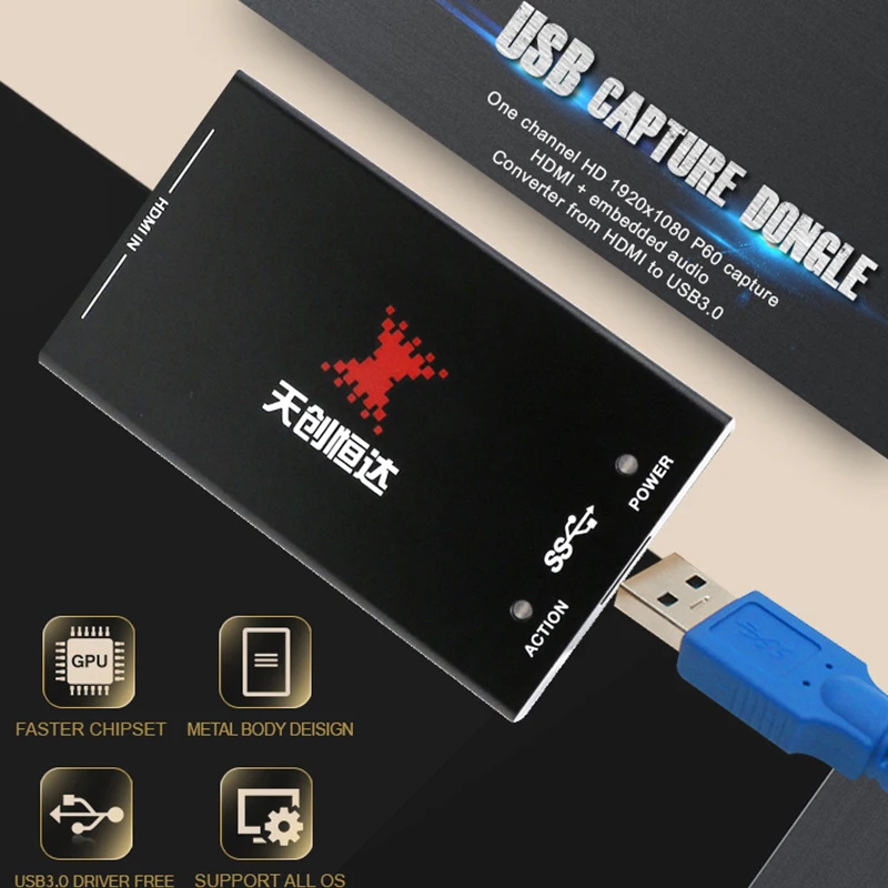 Профессиональный водителя Full HD надежный Easycap USB 2.0 аудио-видео карты