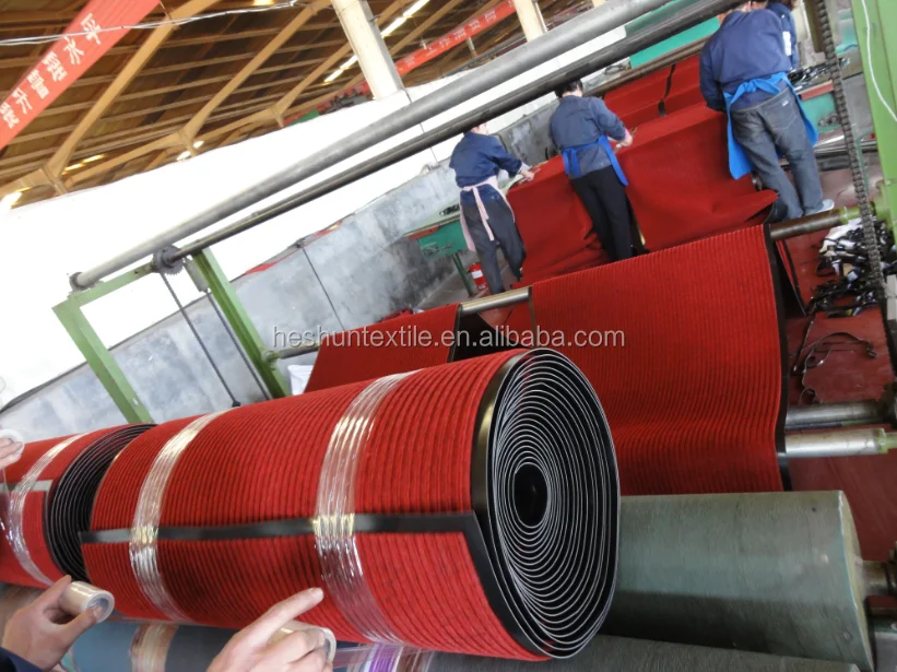 velour embossed carpet PVC backed production machine line