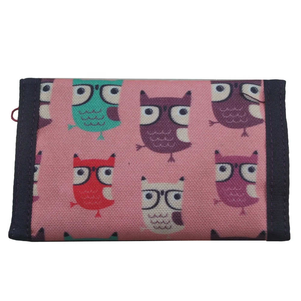 Best selling polyester cute girl wallets and fashion purse kids wallet