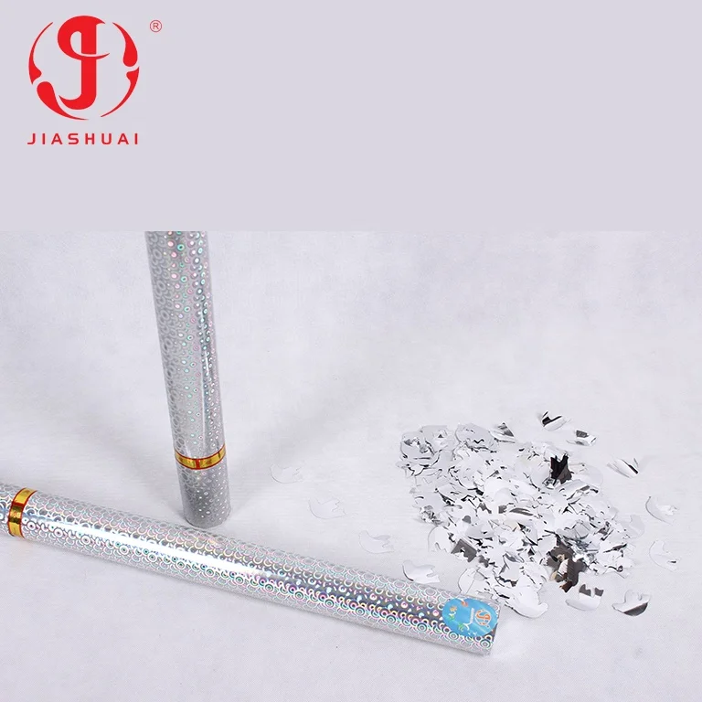 Low Price Silver Party Poppers Wonderful Party Decoration Festival Confetti Cannon