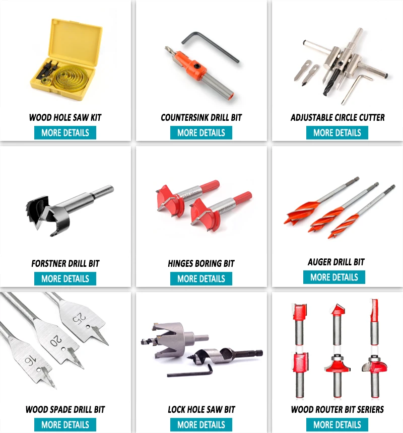 Various Size Orange black or blue painted Auger Drill Bit for wood drilling