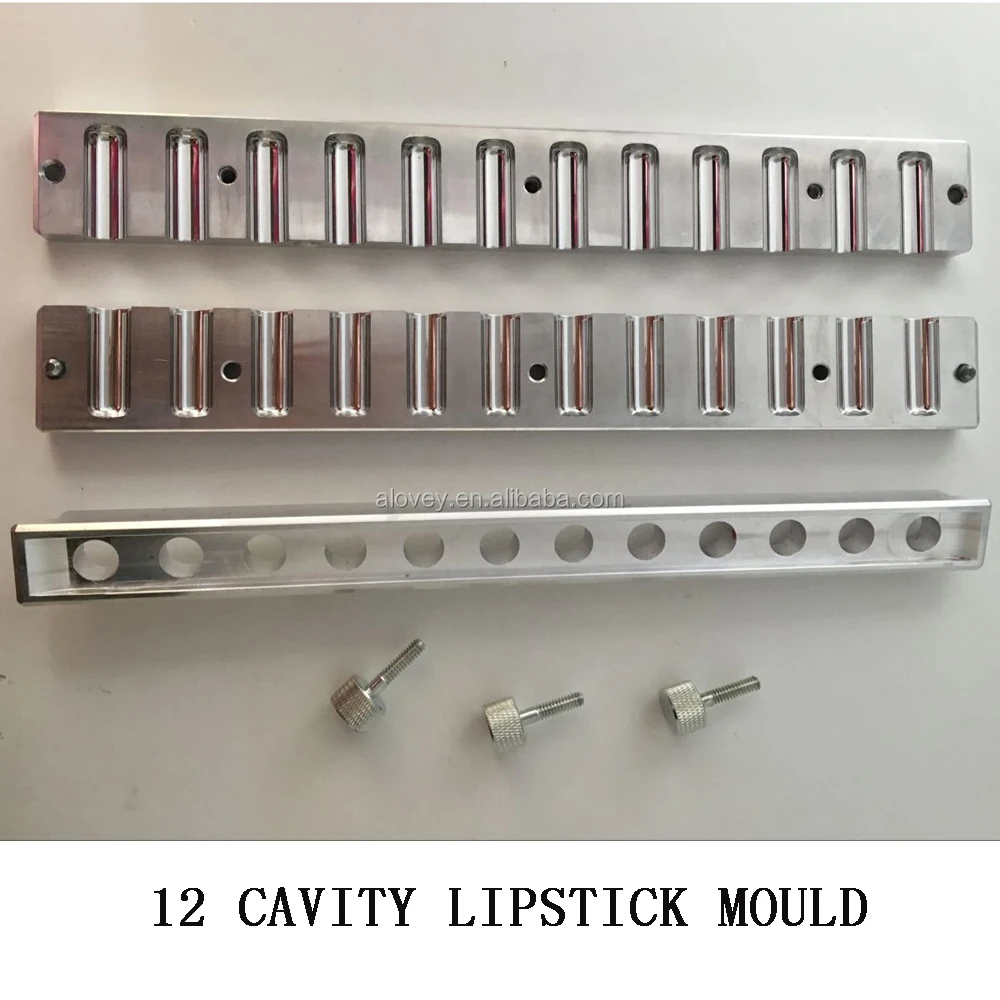 Manufacture Hot Item Custom Professional Aluminium Lipstick Mould 6/12/24/48/72/96 Cavity Lipstick Making Mould
