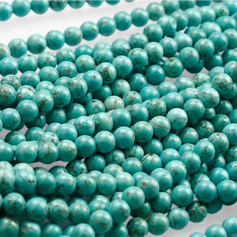 Hot Sale 8mm Natural Beads Precious Stone Beads For Jewelry Making Popular Turquoise Stone Beads