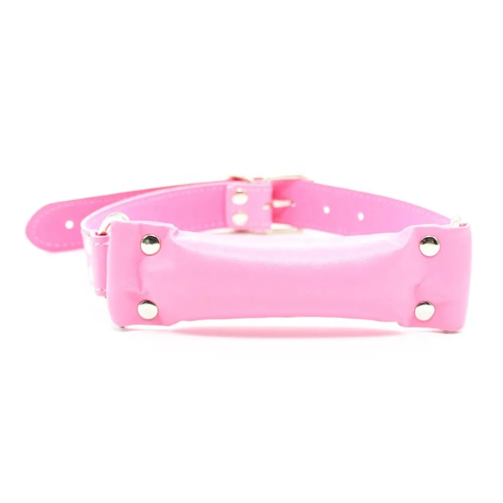 Soft Leather Padded Pillow Mouth Gag,Slave Dog Bone Harness Bite Gag Pony Play,Sex Toys For Couple Sex Products