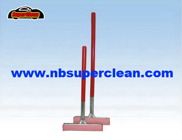 Sponge Squeegee with Wood handle, wood handle rubber window squeegee car cleaning squeegee